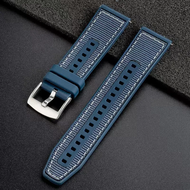 pre Huawei GT4 nylonový remienok jablko tkané silikónové hodinky Nový 22 mm
