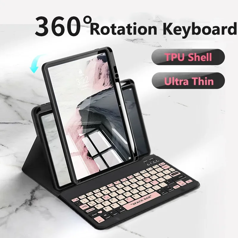Pre huawei matepad SE 11inch 11.5 s 2024 vzduch 11,5inch Papermatte T10S 10,1 10,4 M6 10,8 Pro 11 2021 2023 Havacujúce puzdro na klávesnicu