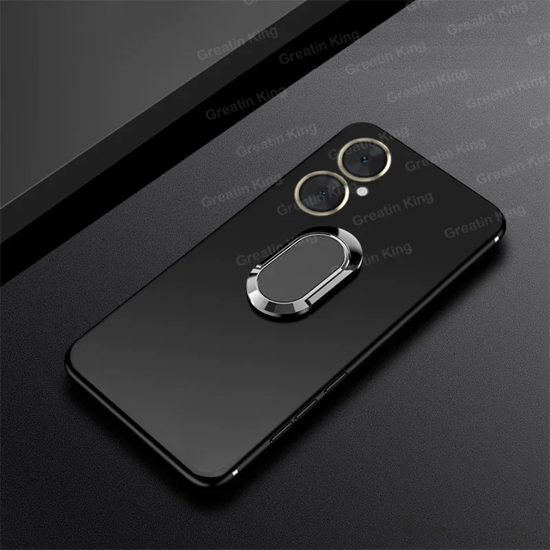 Pre Huawei Nova 11i Mao-LX9 Puzdro pre telefón Magnetický kovový držiak stojan na stojan zadný kryt