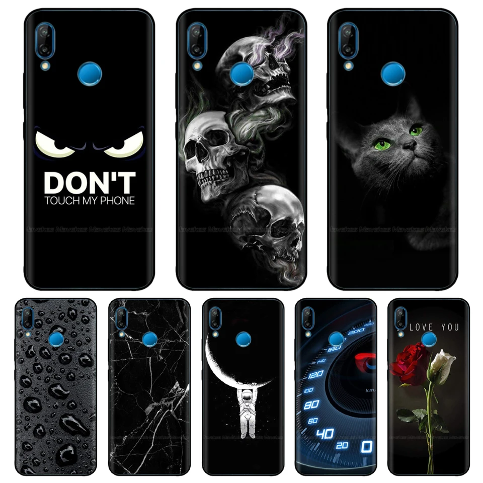 Pre Huawei Nova 3 3i Case Nova3 Soft TPU Zadný kryt kremíka pre huawei Nova 3e 3i Nova3e Pase Puzdroch ochranný nárazník