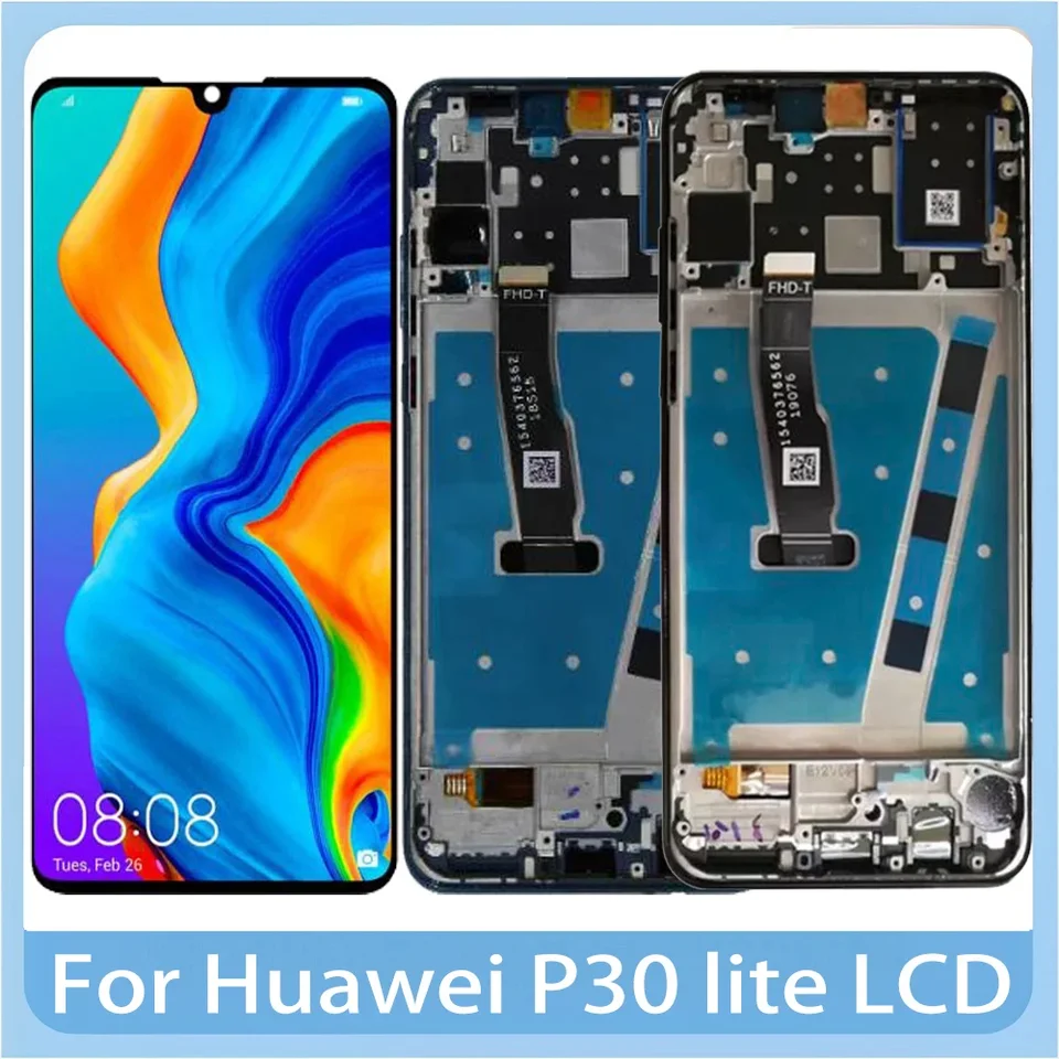Pre Huawei P30 LITE LCD displej 4G/6G RAM LCD Digitalizátor Digitalizátora dotykovej obrazovky pre výmenu obrazovky P30 LITE LCD Mar-LX1M