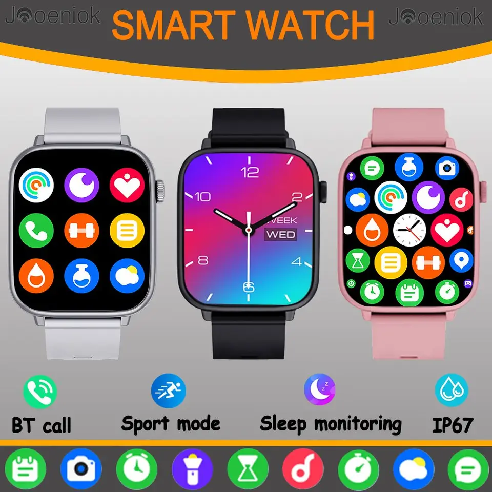 Pre Huawei Xiaomi nový 1,83 palcový obrazovka Smart Watch GPS Track Bluetooth Call IP67 AI Voice Sport Modes SmartWatch 2024 Men Ženy