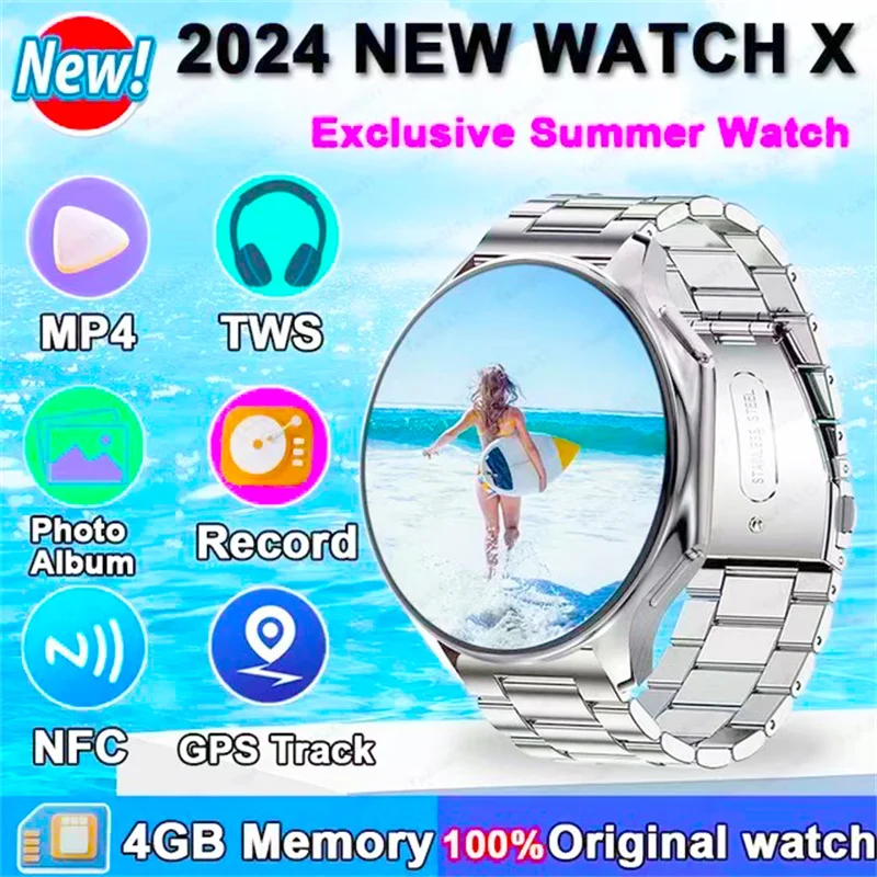 Pre Huawei Xiaomi Oppo Watch X High-end Business Watch 32G Large Memory Album Smartwatch Men Sports Fitness Witerproof