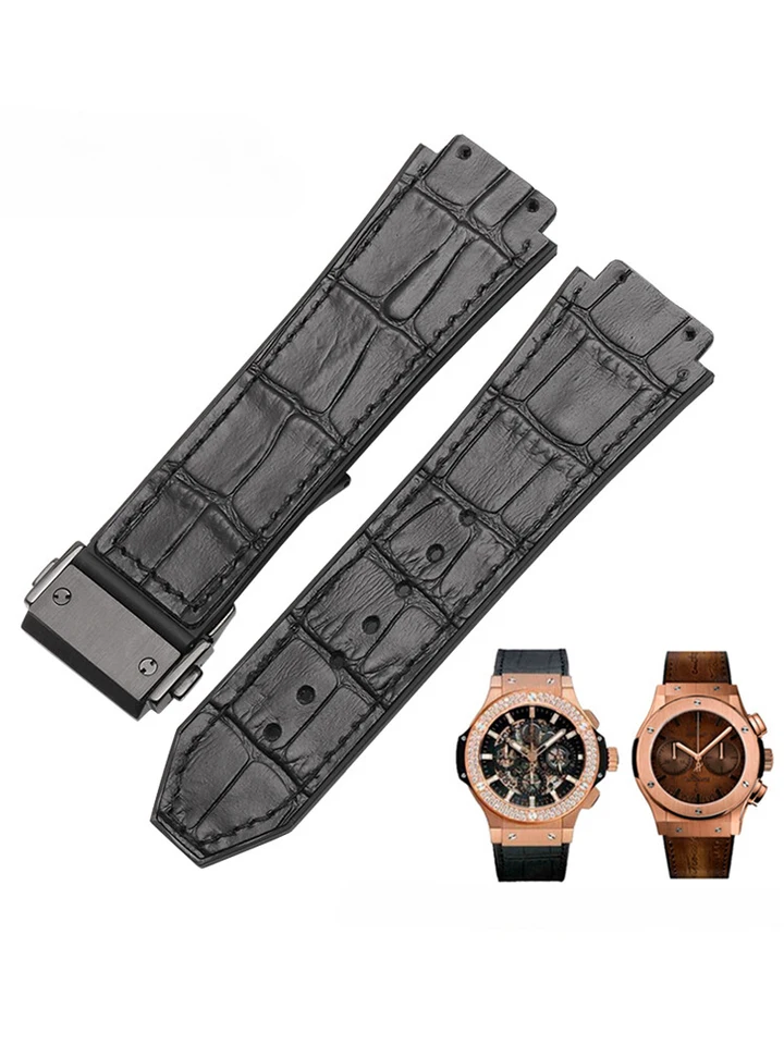 Pre Hublot Yuqi Big Rubber Watch popruh mužské kožené fusion Silikone Watchband Accessories 26x19 mm remienok na zápästie
