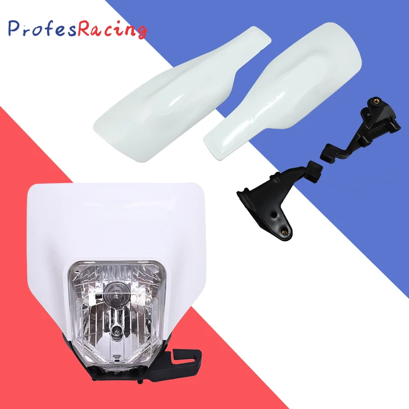 Pre husqvarnu fc tc fe te fx tx 2016 2017 Enduro Dirt Bike Biely motocykel Handguards Ručné stráž H4 H4 svetlomet