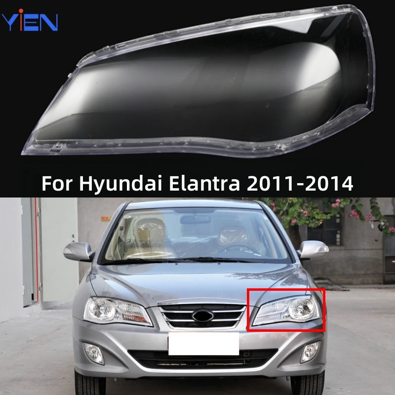 Pre Hyundai Elantra 2011 2012 2013 2014 Automatické príslušenstvo Transparentné počítačové svetlomety sklenené sklenené plášť