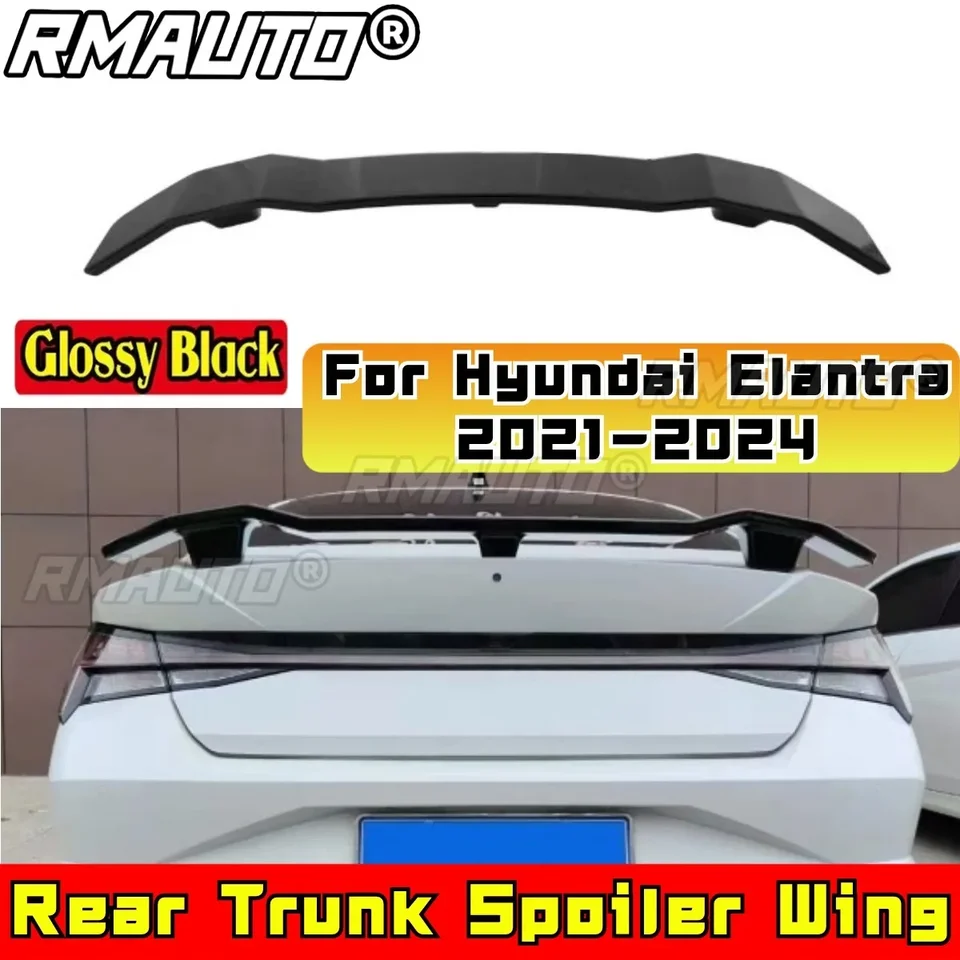 Pre Hyundai Elantra 2021-2024 Zadný kufrový spojler krídla Zadný spojler Zadný strešný krídlo SPOILER Kit