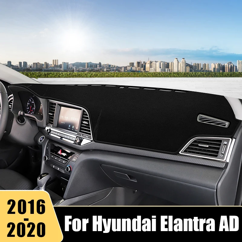 Pre Hyundai Elantra Ad 2016 2017 2018 2019 2020 Kryt Dashboard Car Dashboard Vyhnite sa ľahkej rohožnej podložke Koberec