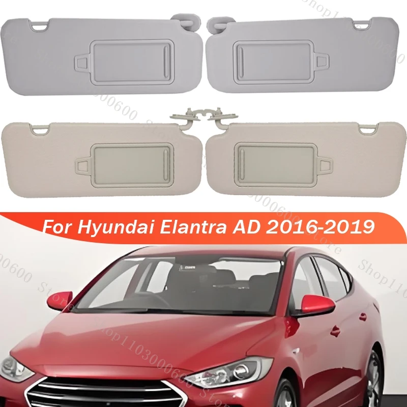 Pre Hyundai Elantra AD 2016 2017-2019 Slnko Slnko šedá béžová interiér Sunshade Sun Shield Nahradenie kozmetickým zrkadlom