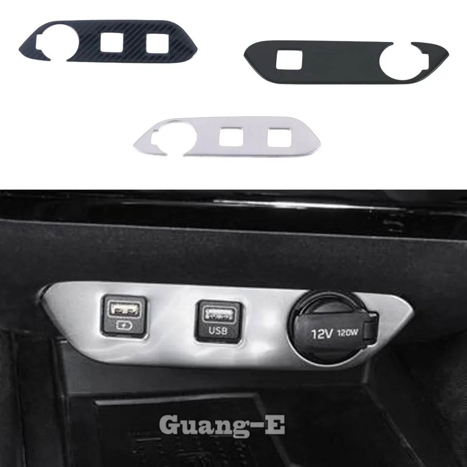 Pre Hyundai Elantra Avante 2020 2021 2022 2023 Kryt nálepka na nálepku Ciget Cigaret Dym Spater Switter Spínač USB Light Light Light Trim