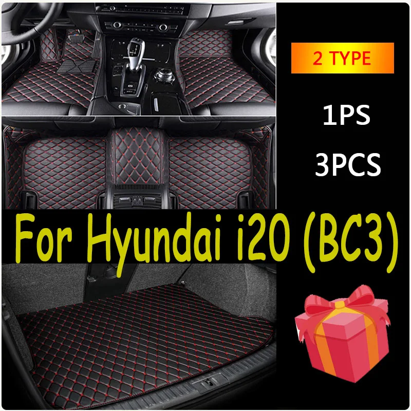 Pre Hyundai i20 BC3 2021 2022 2023 5Seat CAR podlahové podlahy prachový odolný koberec Europe verzia koberce Alfombrillas Coche Carsories