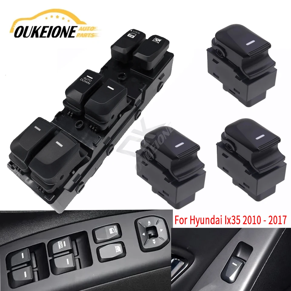 Pre Hyundai IX35 2010 2012 2012 2013 2014 2015 2016 2017 Elektrické okno ovládací spínač skla Glass Zdvíhacie tlačidlo Príslušenstvo