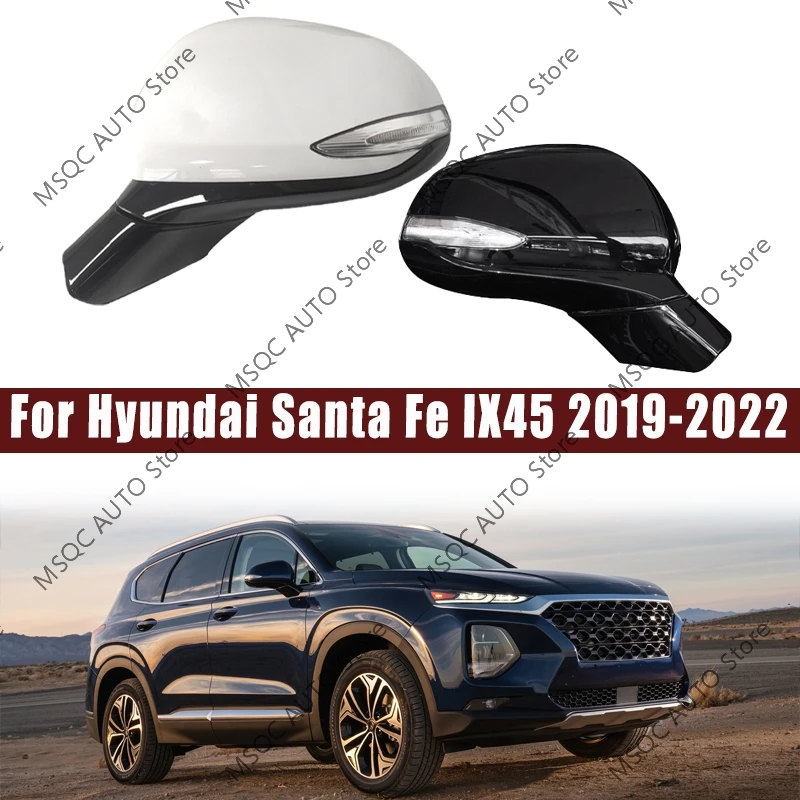 Pre Hyundai Santa Fe IX45 2019 2020 2021 2022 Zostava spätného zrkadla Automatické krídlo