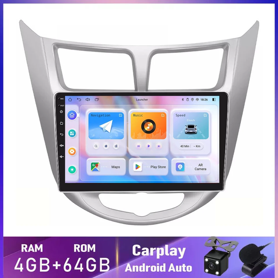 Pre Hyundai Solaris Verna Accent 1 2010 2011-2016 Automobilie Rádio Navigaion GPS multimediálne video prehrávač Hlava Jednotka zvukového zrkadla Link
