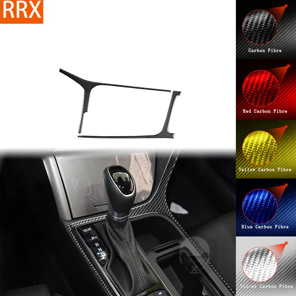 Pre Hyundai Sonata 9. 2015-2017 Skutočné nálepky pre prevodovku s prevodovkou z uhlíkového vlákna Strip Strip Strip CAR vo vnútri dekoratívnych príslušenstiev