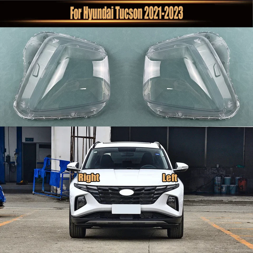 Pre Hyundai Tucson 2021 2022 2023 kryt svetlometu Priehľadný svetlometový plášť Plexiskla nahradiť pôvodnú tienidlá