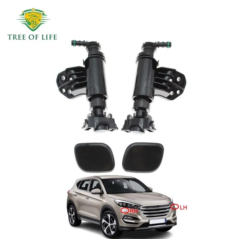 Pre Hyundai Tucson IX35 2015 2016 2017 2018 2019 2020 SUV Nový predný svetlomet lampa Lampka Čistiaci čerpadlo striekajúca čiapka
