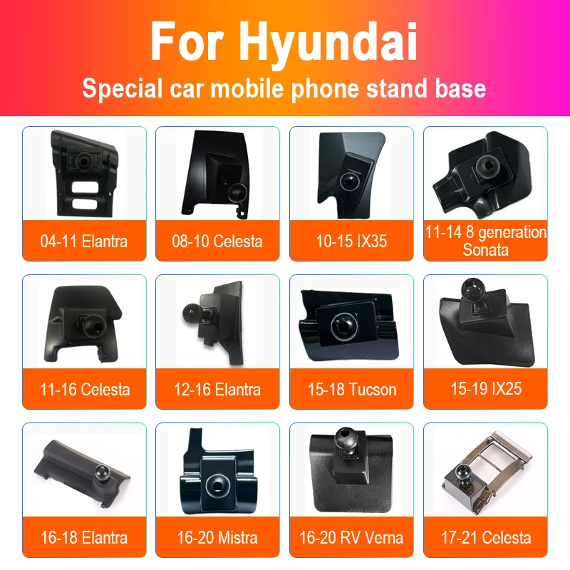 Pre Hyundai Tucson Sonata Elantra Custo Palisade IX25 IX35 Držiak telefónu automobilu Podporuje pevné držiak vzduchový výstupné príslušenstvo