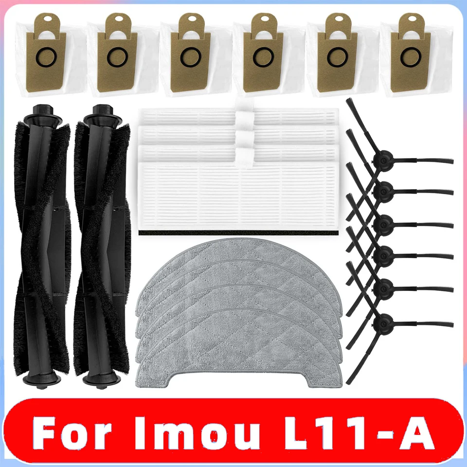 Pre IMOU L11 náhradná časť hlavná kefka Spin Edge Side Brush HEPA Filter mop hand prach vrecko Robot VACUUM CLEAMPRECT Súprava