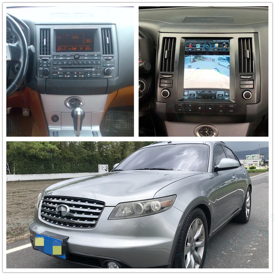 Pre Infiniti FX35 FX45 2003 - 2006 Android 14 Car Stereo Car Radio s obrazovkou Radio Player Player CAR GPS navigačná jednotka