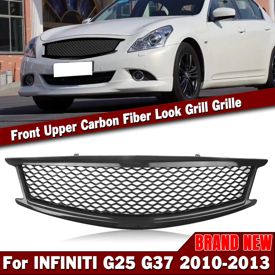 Pre Infiniti G25 G37 Sedan 4 Door 2010 2012 2012 2013 predná mriežka Grill Bumper Hood Mesh