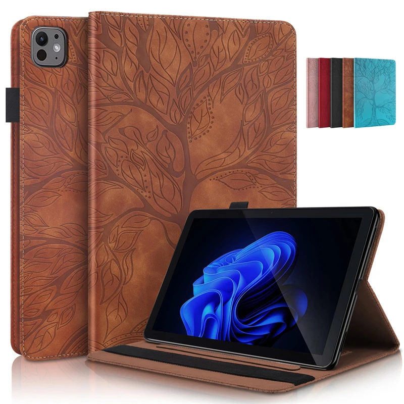 Pre infinix itel Pad One Case 10 1 palcový emibový strom Pu Leather Flip Cover for Funda itel Pad 1 Jeden 10,1 palca tableta CAPA CAPA