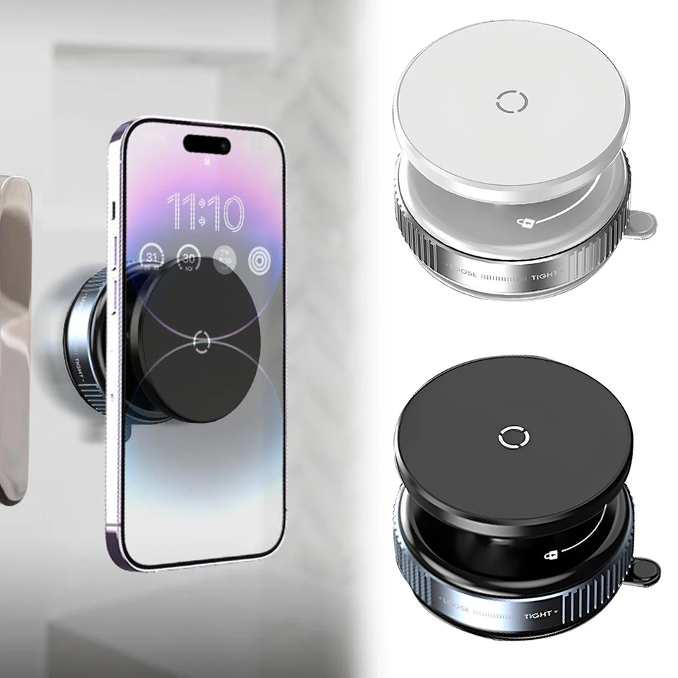 Pre inteligentnú montáž automobilov Magsafe 360 ​​° rotácia Magnetický vákuový adsorpčný prísavkový držiak na držiak automobilu pre iPhone