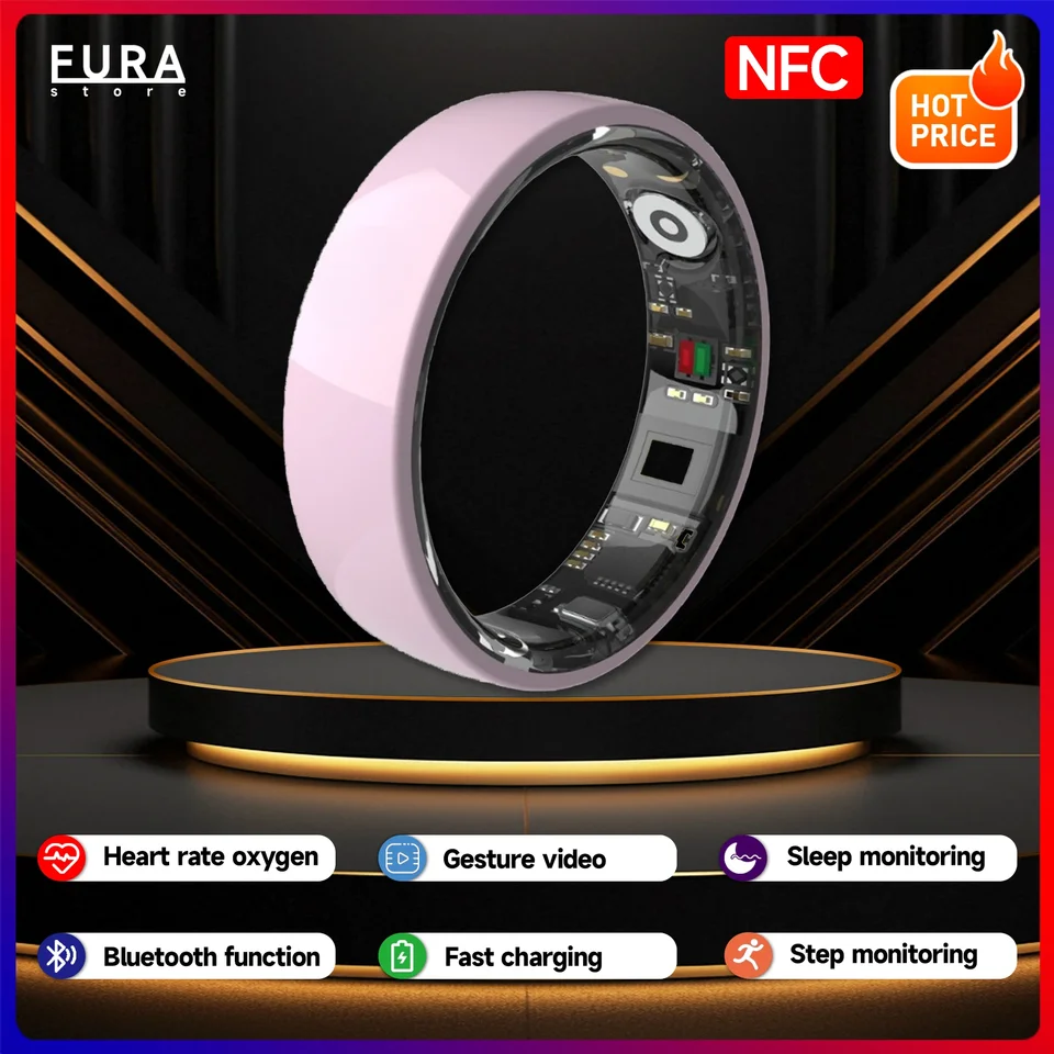 Pre inteligentný prsteň TK8 Noví muži a ženy Bluetooth Connection Witerproof Health Sports Monitorovanie viacerých športových režim NFC
