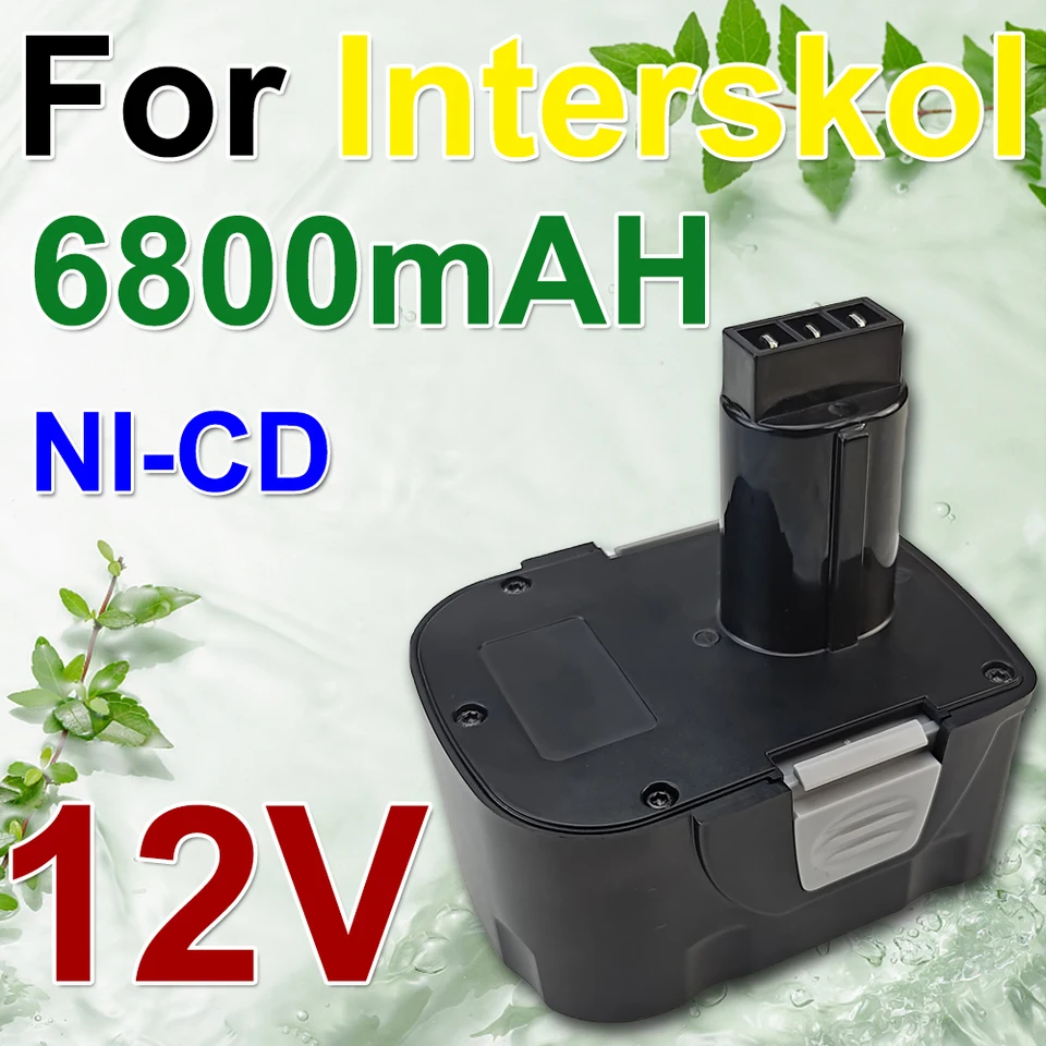 Pre interskol 12V 6800 mAh NI-CD BATTERICKÁ SUMPLIVE SUMITREBILATIBALUJÚCE NÁKLADA BATÉRIA SCRICKDRIVER H12 DA-12ER-012