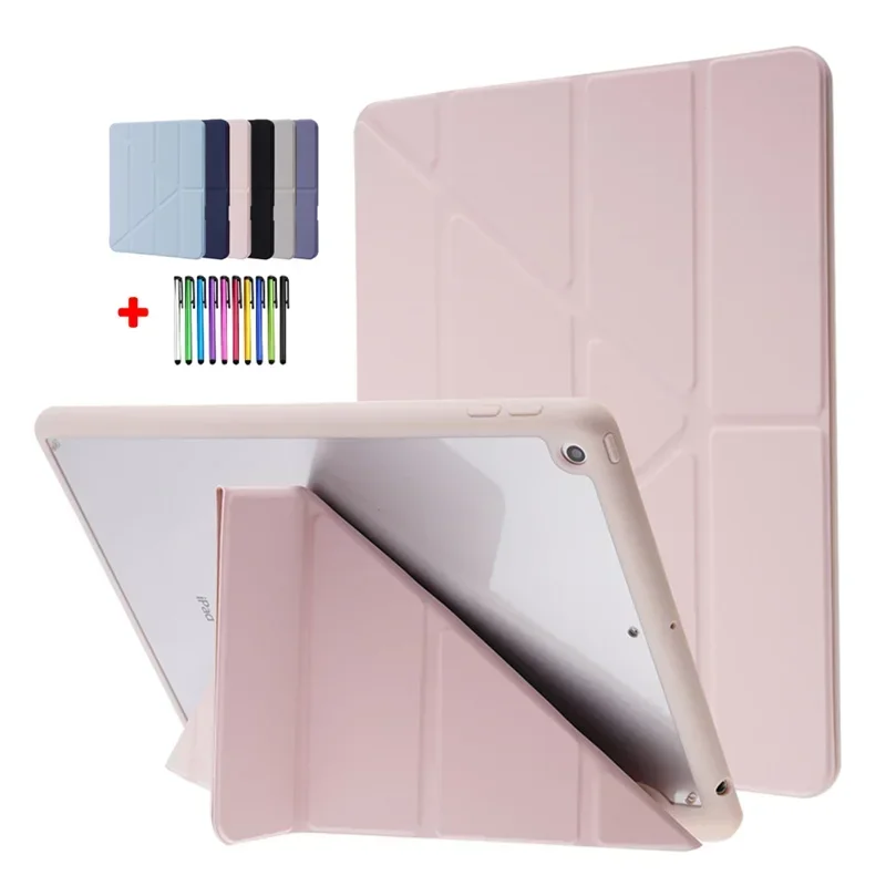 Pre iPad 7 8 9 9. 8. 7. generácia kryt Flip Pu Leather Tablet pre iPad 10.2 Case 2020 2021 2019 CAQA s držiakom pera + darček