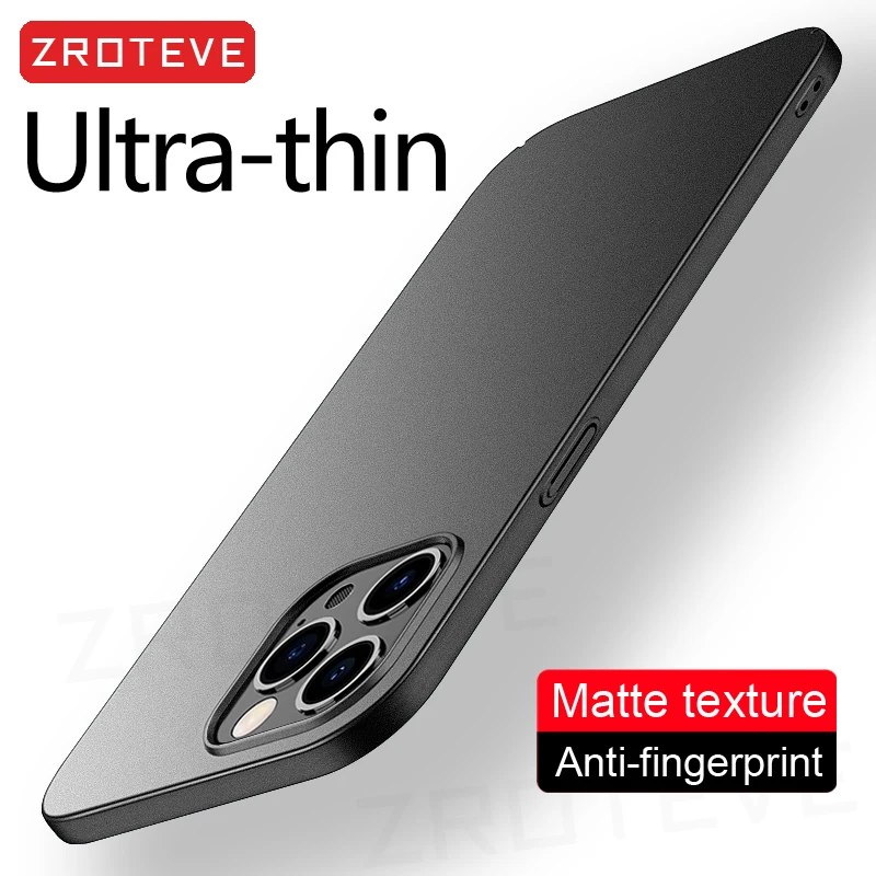 Pre iPhone 16 15 14 13 12 11 Pro Max Zroteve Luxury Slim Matte Hard PC kryt pre iPhone16 Plus iPhone12 Mini SE 2022 Pobretia telefónov