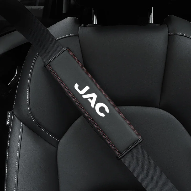 Pre Jac vylepšuje J3 J2 S5 A5 J5 J6 J4 Vapor S2 T8 1pc Cowhide Car Interiérový kryt bezpečnostných pásov Ochrana pre príslušenstvo automobilu