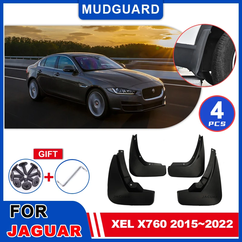 Pre Jaguar Xel XE X760 2015 ~ 2022 2016 2017 2018 2019 2020 Mudguards bahenflaps blatníka bahno Splash Splash Splash Mud Cover Cover