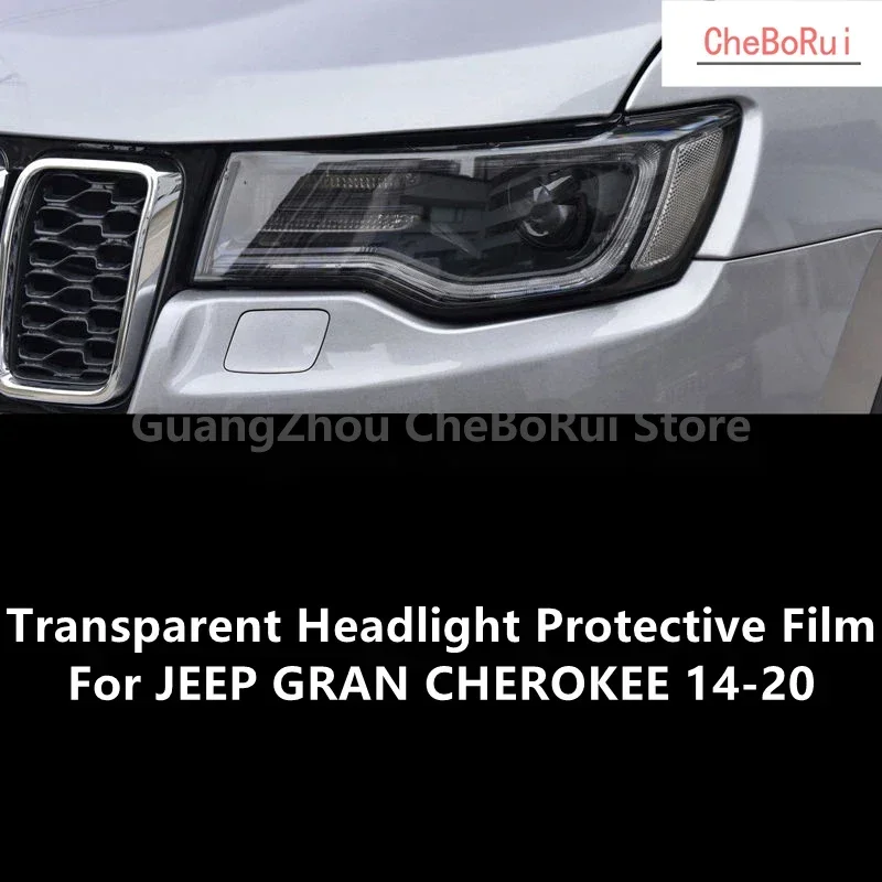 Pre Jeep Gran Cherokee 14-20 TPU Transparent Film svetla, ochrana svetlometov, modifikácia filmu