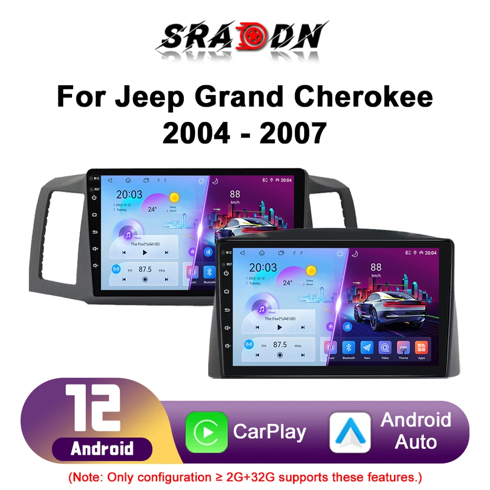 Pre Jeep Grand Cherokee 2004-2007 Car Android Automotive Multimedia Player GPS navigáciu CarPlay Touch Screen Auto Stereo