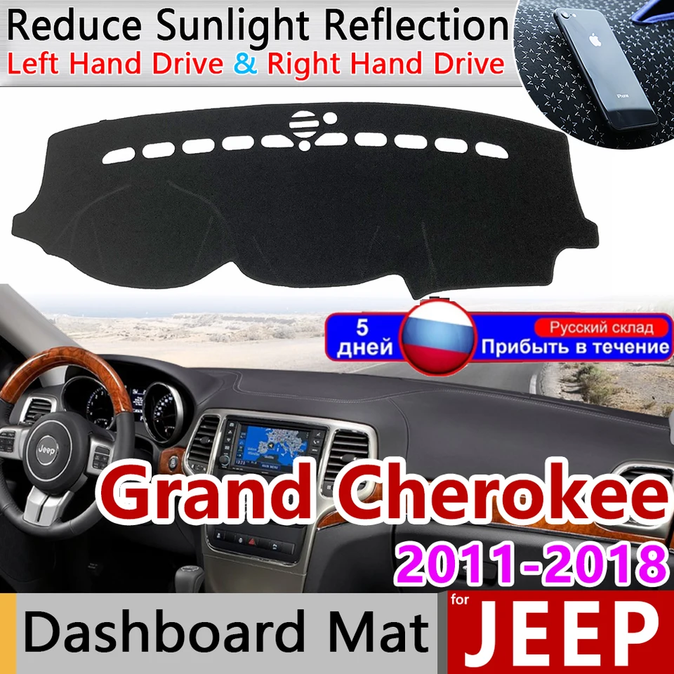 pre Jeep Grand Cherokee WK2 2011 2012 2013 2014 2015 2016 2017 2018 2018 2019 2019 Anti-Slip Mat Dashboard Cover Dashmat Accessories Cape Cape
