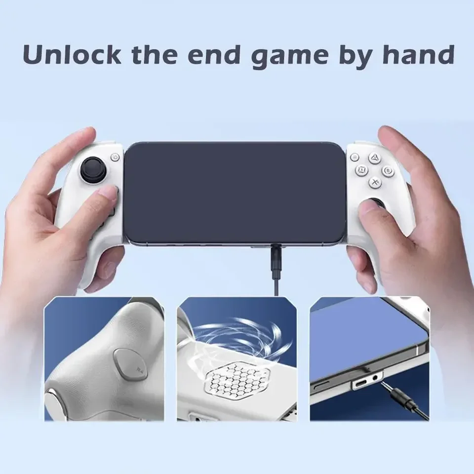 Pre Jiaying Aobian Max AB01 káblový ovládač typu C pre iPhone15 iOS Android GamePad Bluetooth Mobile GamePad Stretch
