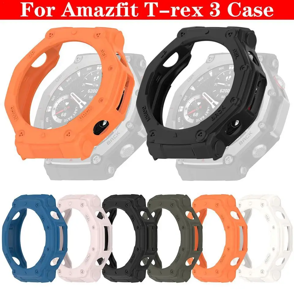 Pre Jump Me AmazFit T-Rex 3 hodinky Ochranné puzdro Huami rex3 Armor Hollow Shell Watch Anti Fall Protection Accessories