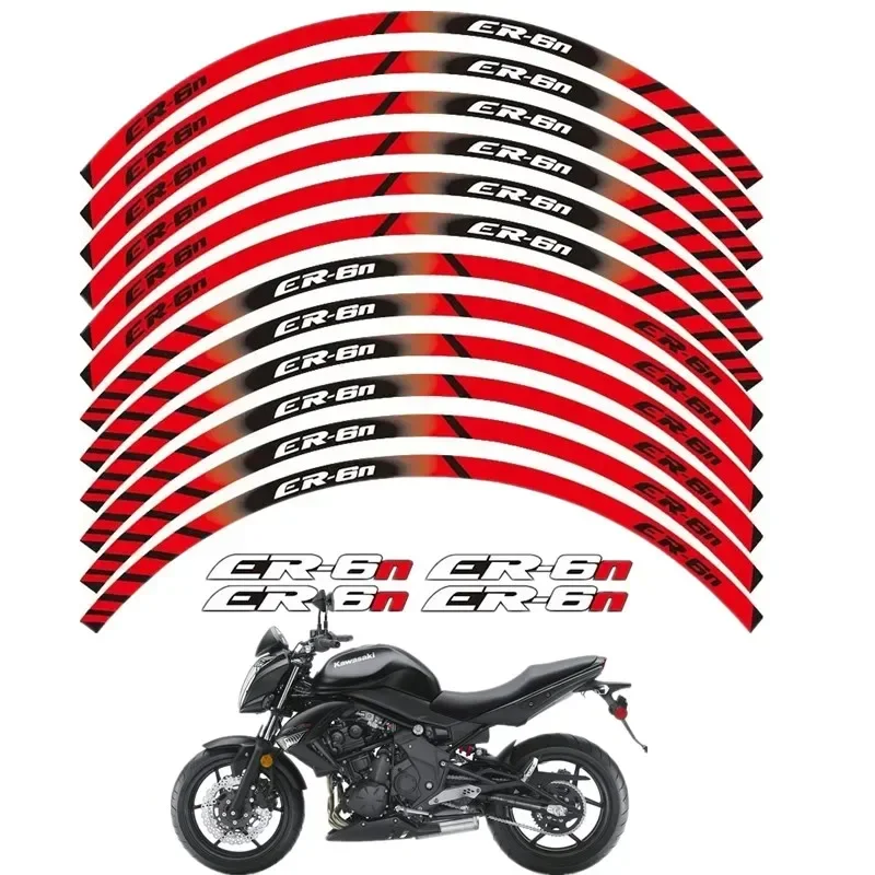 Pre Kawasaki ER -6N ER6N Motorcycle diely obrysové nálepky na nálepku dekorácie - 2 príslušenstvo