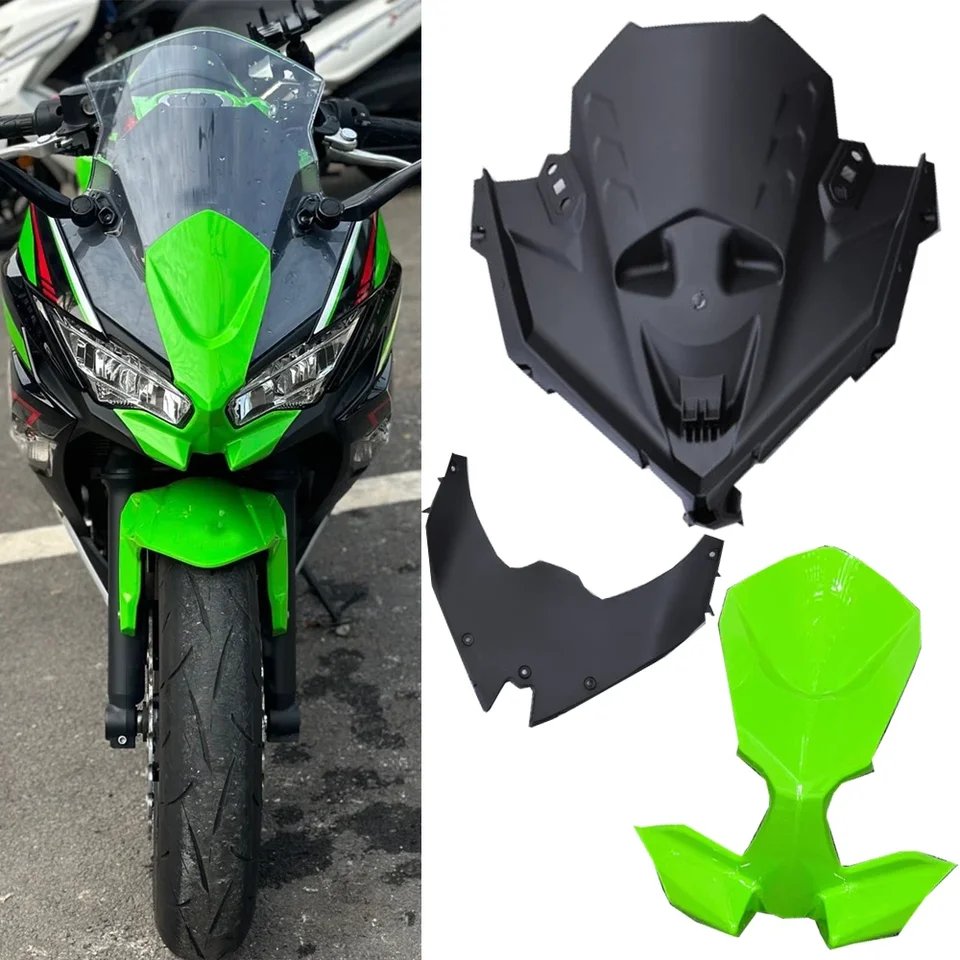 Pre kawasaki Ninja 650 horný nosový kapotáž kryt krytu krytu predného svetlometu Mask Motor Motor 650R 2020 2021 2022 2023 2024