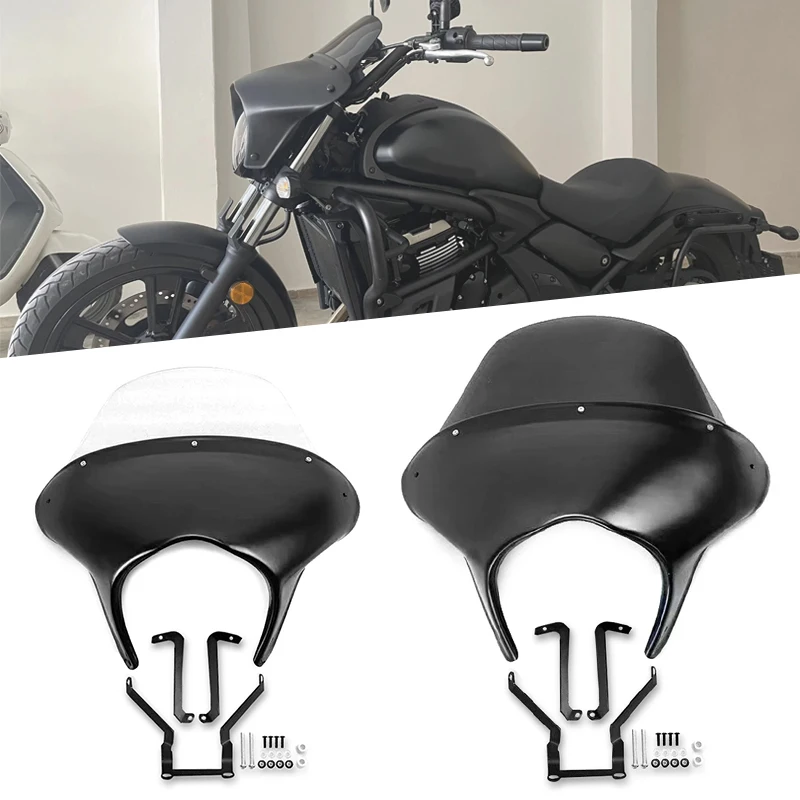 Pre Kawasaki VN650 Vulcan S650 EN650 VN 650 2015-2020 2021 2022 2023 Predný sklo motocykla predný svetlometový pokles čelného skla čelného skla čelné sklo