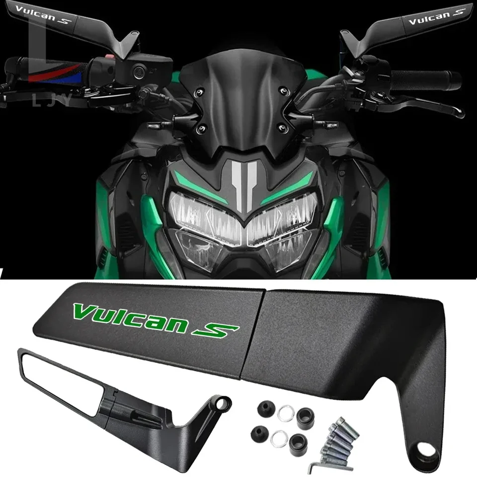 Pre Kawasaki Vulcan S Vulcans 650cc 650 ccm Motocykel CNC spätné zrkadlo Fixné krídlo