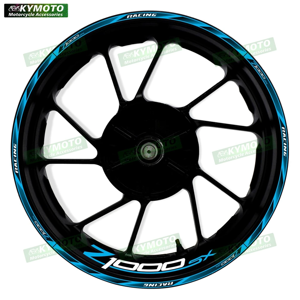 Pre kawasaki Z1000SX Z 1000SX Motocykel 17 palcov predných a zadných nálepiek modifikovaných vodotesných nálepiek reflexných ráfikov kolesa