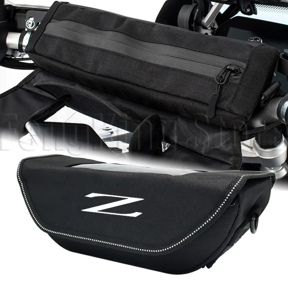 Pre Kawasaki Z650 Z750 Z800 Z900 Z1000 Z250 Z400 Motocyklový riadidlá vrecko Vodotesné riadidlá na riadidlá
