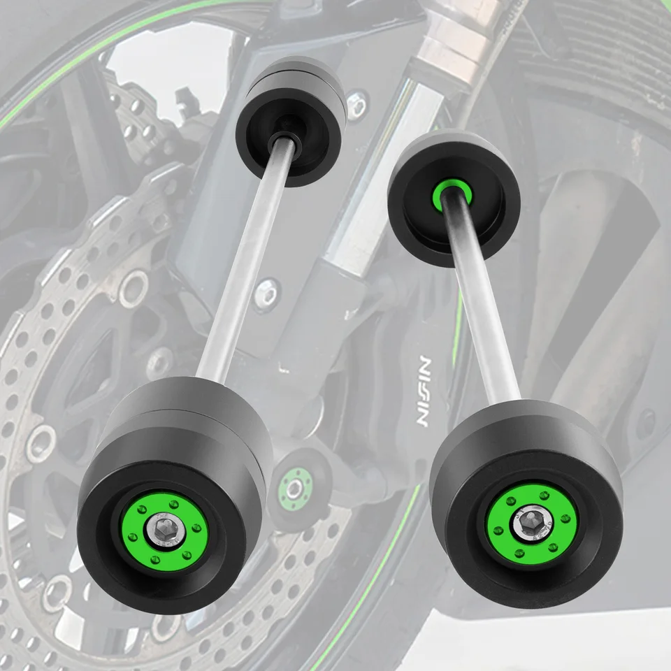Pre Kawasaki ZX-10R ZX10R Ninja1000R Ninja 1000 R 2011-2021 Predná a zadná nápravná vidlice chránič kolieska