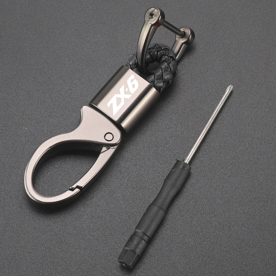 Pre Kawasaki ZX6 ZX-6 1990-1996 1997 1998 1999 ZX 6 kovové kľúčové kľúče kľúča Key Rings Držiteľ šnúrky na motocykli