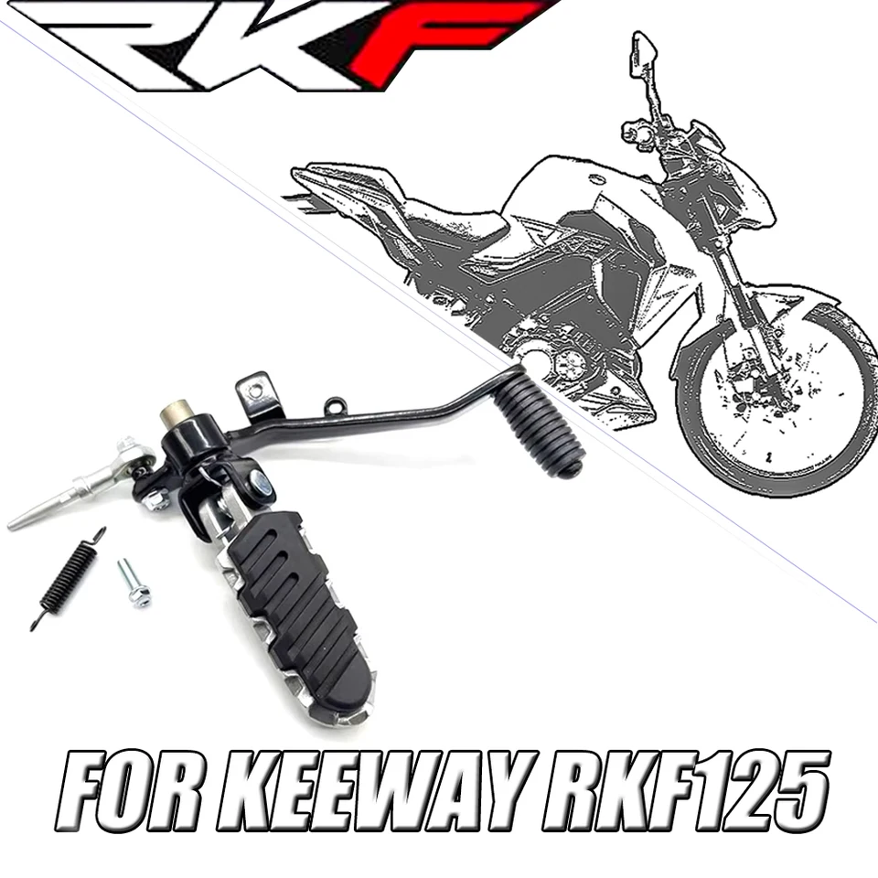 Pre Keeway RKF 125 RKF125 Motocyklové príslušenstvo brzdový krok brzdový páka Zadný brzdový pedál Zostava pedála Fit Keeway RKF 125