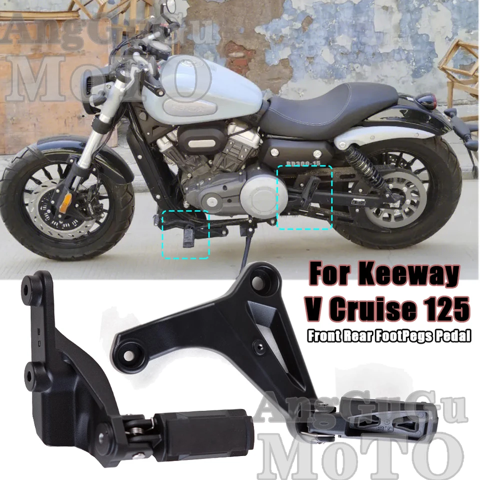 Pre Keeway V Cruise 125 Motocykel predných zadných nôh namontujte originálny pedál Footrest Pedal Pedál predĺžené oporné chodníky