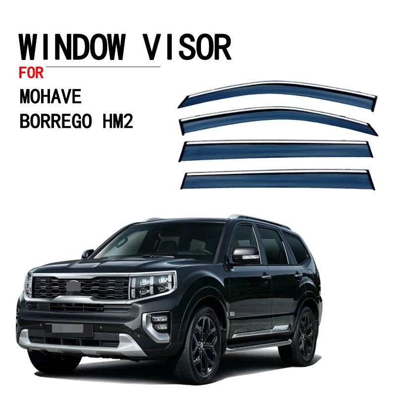 Pre Kia Mohave Borrego HM2 2019-2022 Príslušenstvo automobilu Doplnok vetra Dážď/Sun Guard Vent Folding Decoration Stuckers