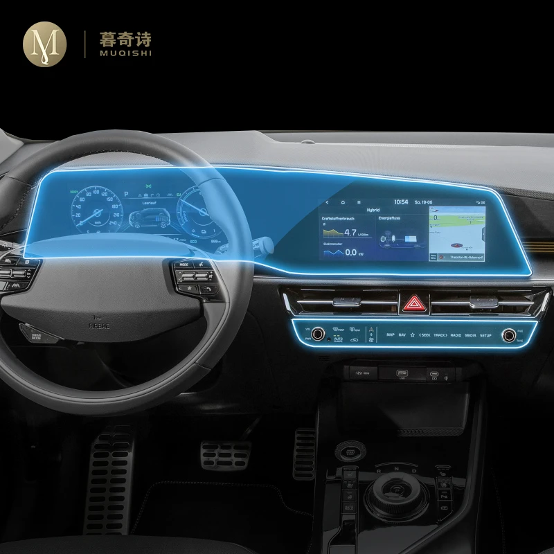 Pre KIA NIRO SG2 2022-2023 Dashboard Instrument Panel Film Digital Cockpit Anti-Scratch Protector Interior Accessories Oprava